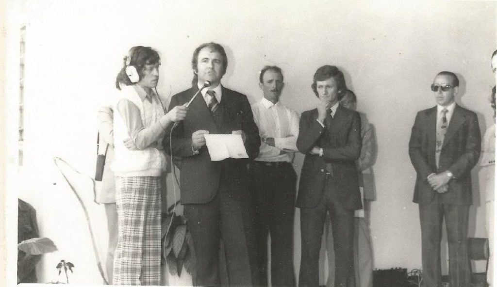 Pronunciamento de José João Santin em inauguração de escola, em 1977