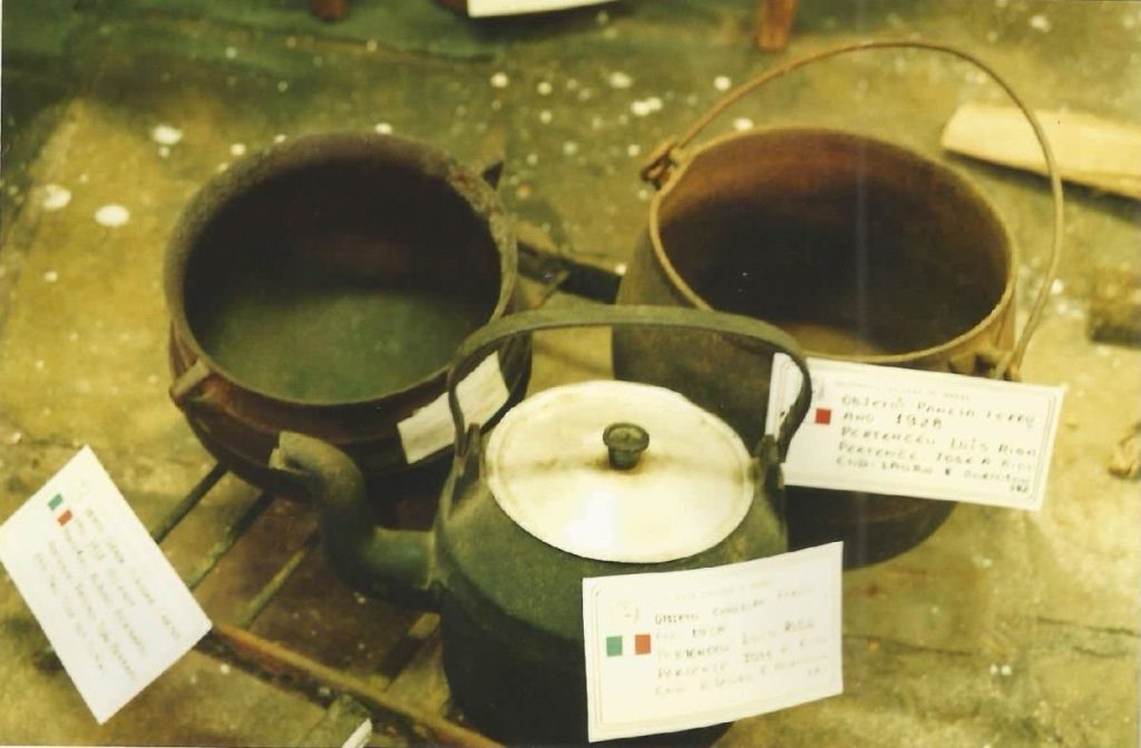 Itens de cozinha expostos no Museu Municipal de Marau